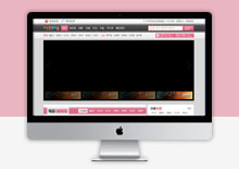 电脑端粉色飞飞CMS乐分享电影网站模板下载